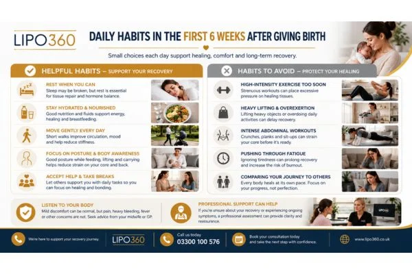 What to Do (and Avoid) in the First 6 Weeks After Giving Birth To Avoid Diastasis Recti 3 First 6 Weeks After Giving Birth To Avoid Diastasis Recti Port Glasgow : Daily Habits in the First 6 Weeks After Giving Birth